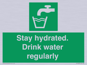 Stay hydrated. Drink water regularly 